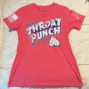 Never Worn Pink “Refreshing Throat Punch” Grunt Style T-Shirt